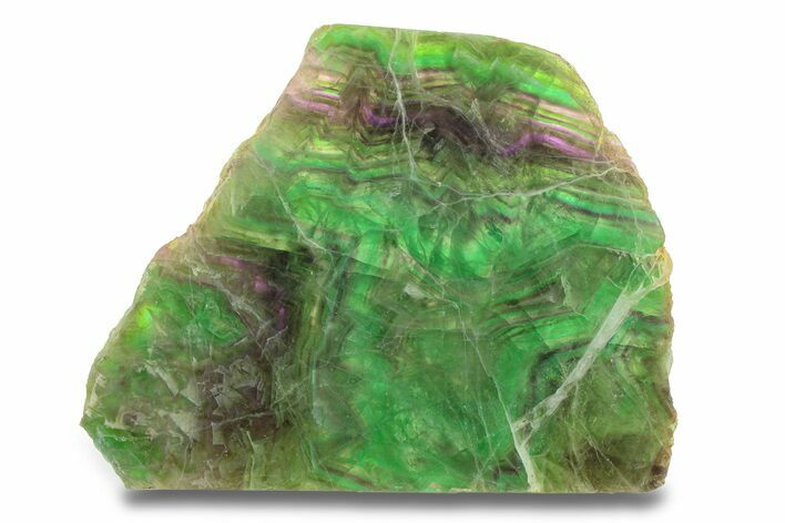 Colorful, Polished Fluorite Slab - China #287216